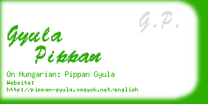 gyula pippan business card